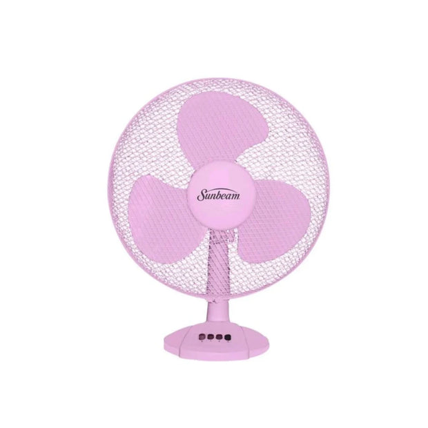 Sunbeam 30cm Pink Desk Fan