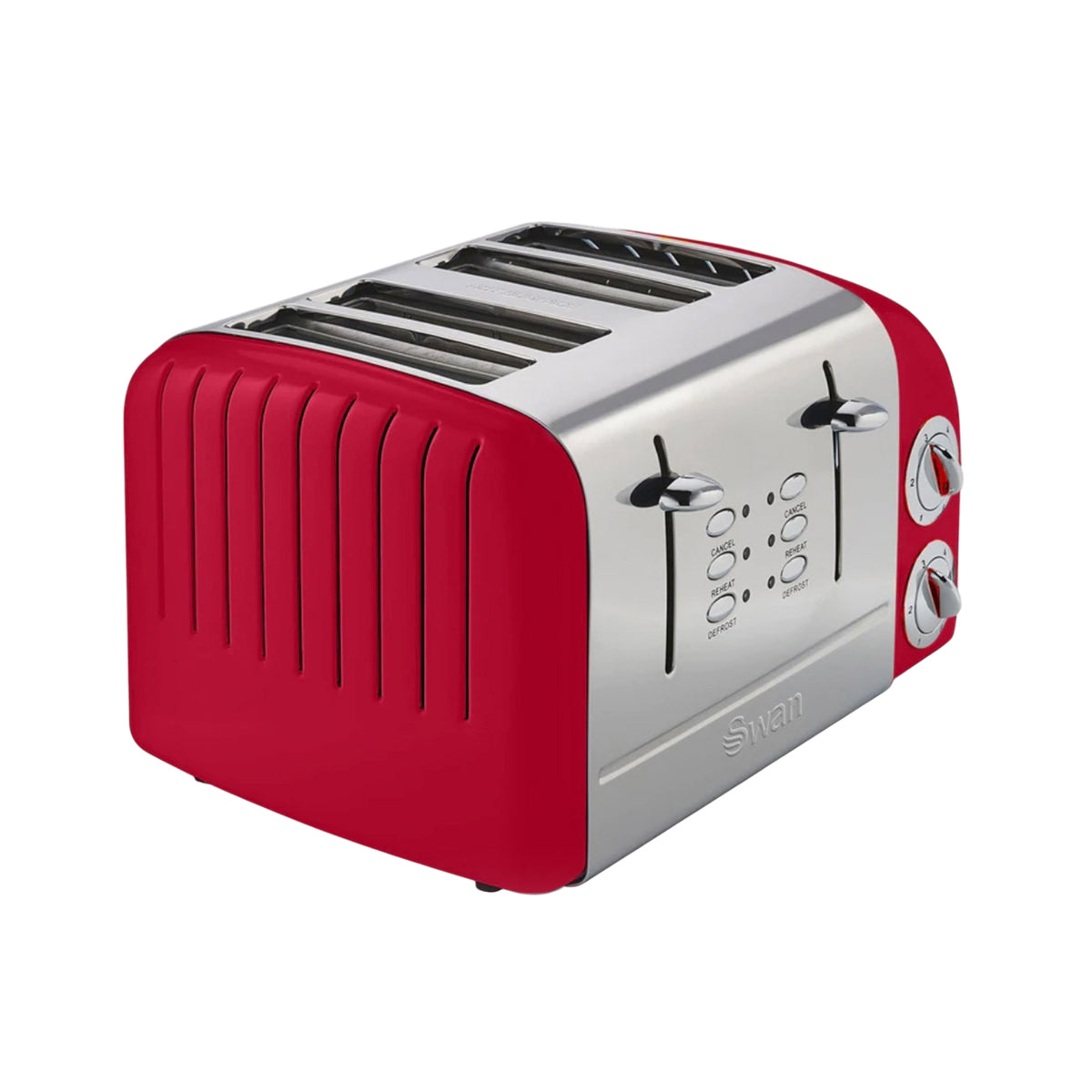 Swan 4 Slice Retro Red Toaster