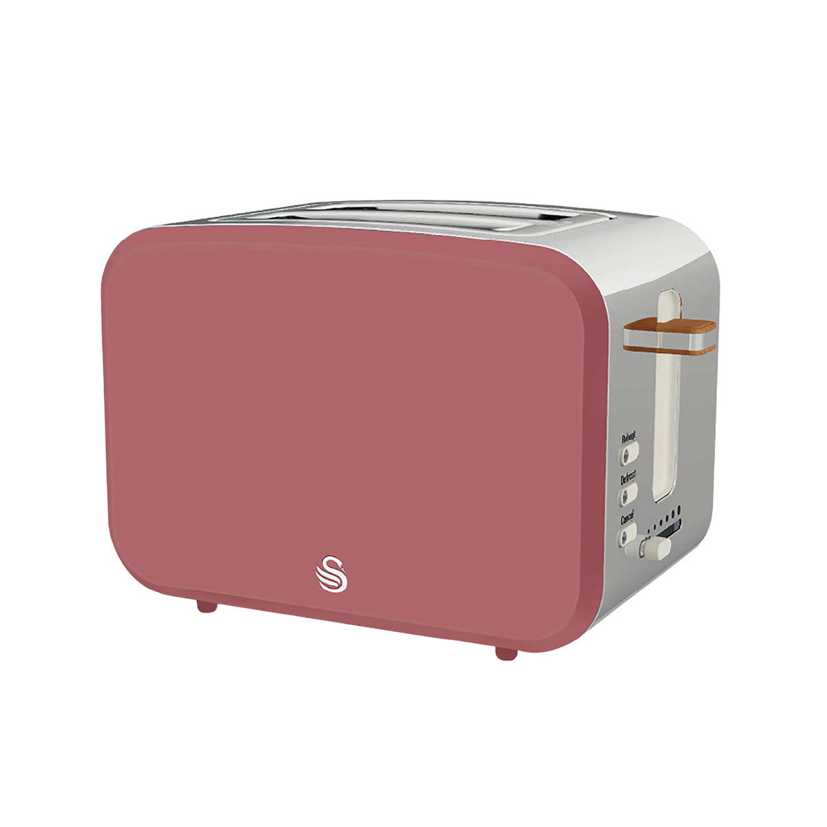 Swan Nordic Fuchsia Rose 2 Slice Toaster