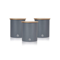 Swan Nordic Grey Canister Set 3pc