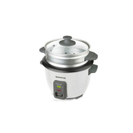 Taurus Rice Cooker With Glass Lid Plastic White 600ml 300w Rice Chef Compact