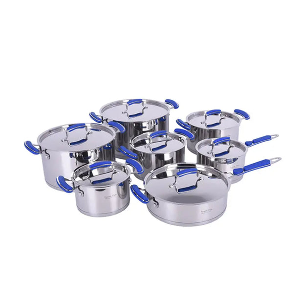 Tissolli Plus 14pc With Blue Silicone Handles