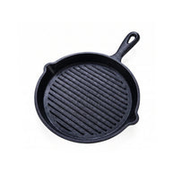 Totai 20cm small matte black cast iron pan for single portions