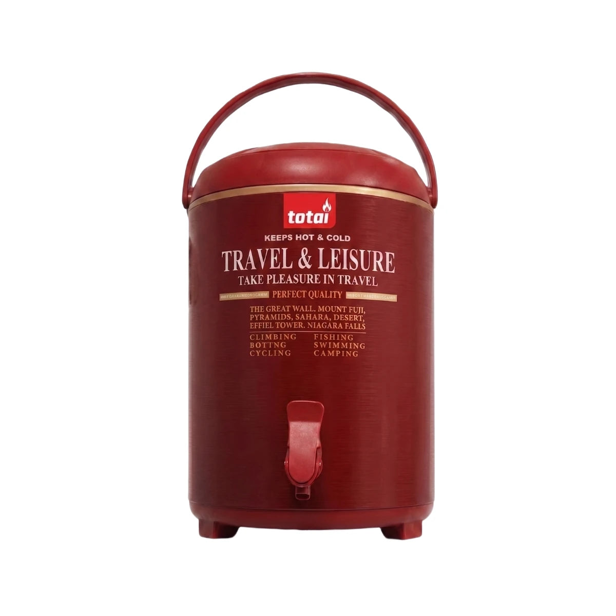Totai TravelBoss 9.5L large insulated drink dispenser with tap and handle