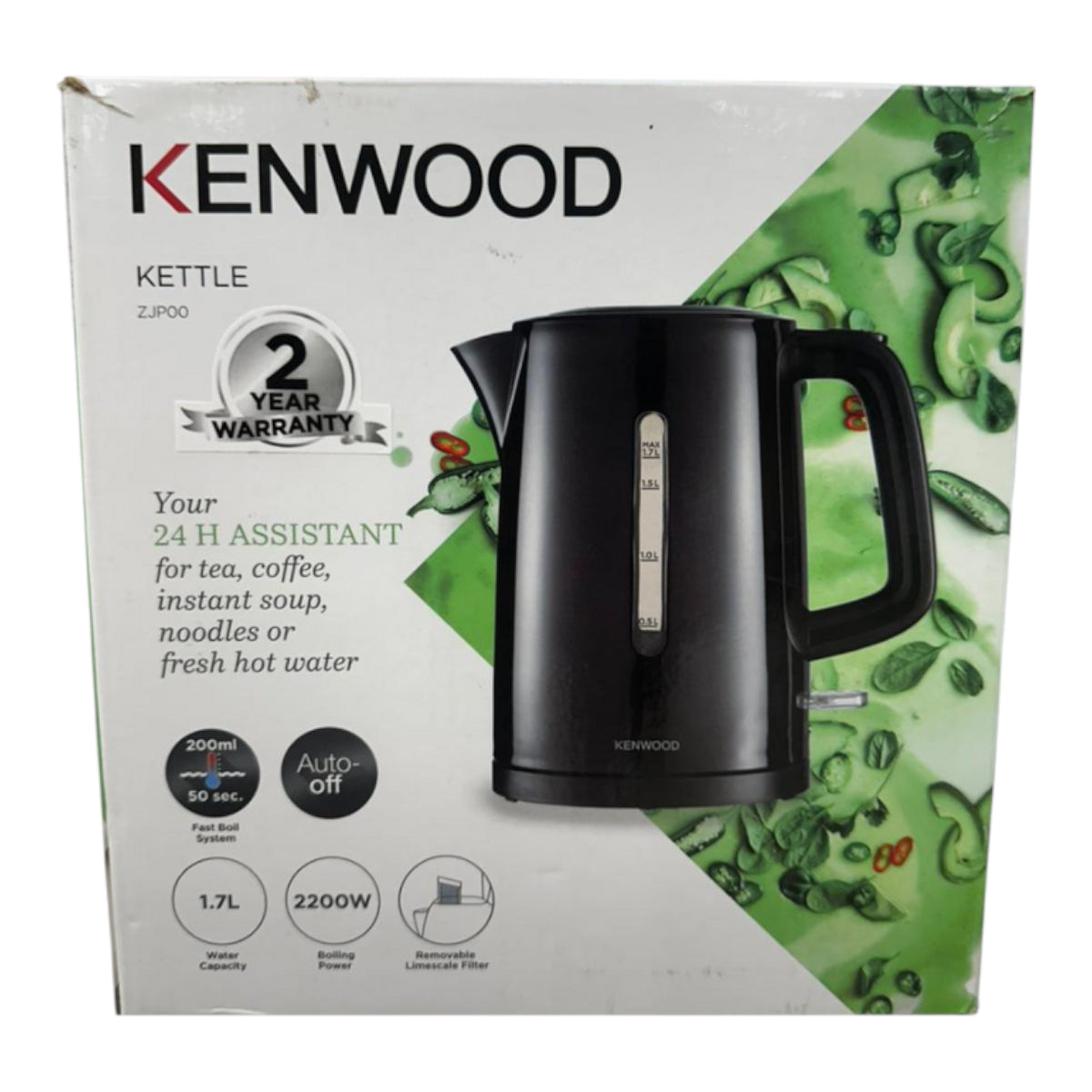 Kenwood Cordless Kettle 1.7L Black Unboxed
