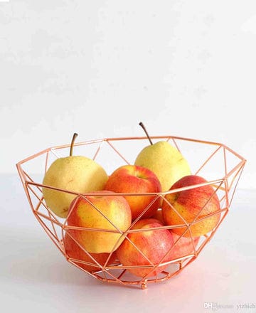 Continental Homeware Fruit Basket - Rose Gold
