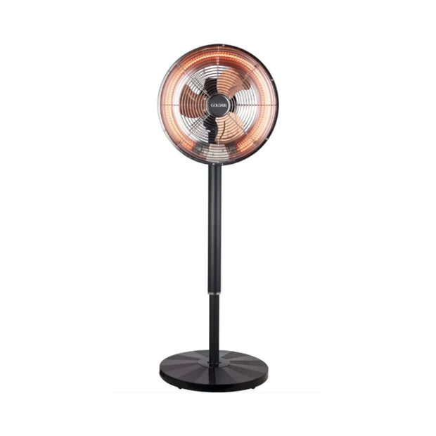 goldair 2-in-1 Carbon Fibre Heater and Fan, Fan Heater  (Black)