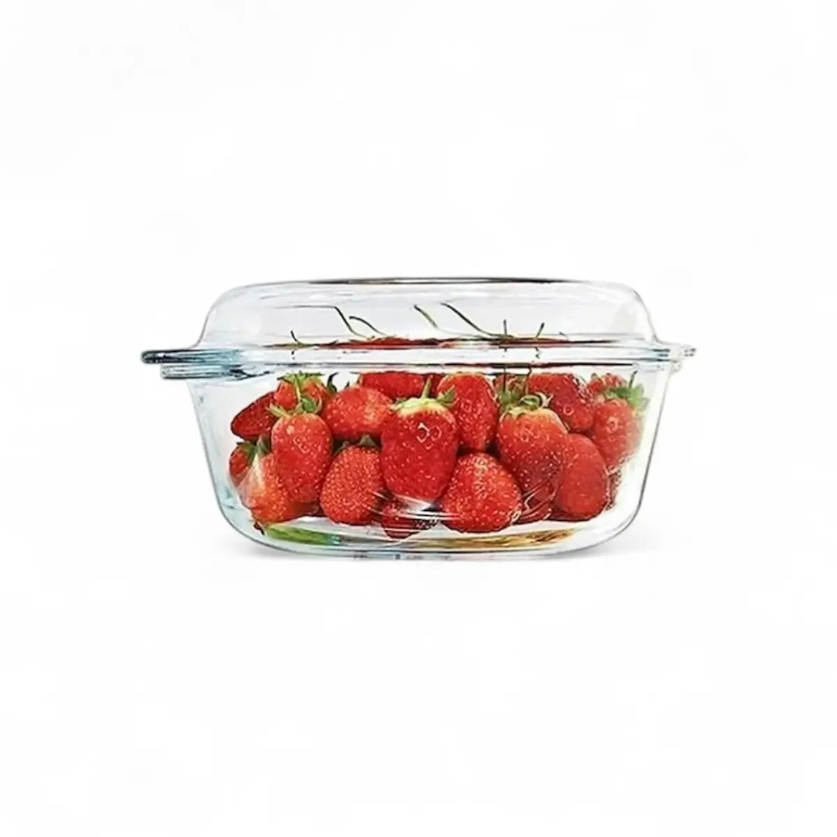 Borcam Round Casserole with Lid 2.1L