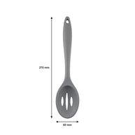 Regent Kitchen Grey Silicone Slotted Spoon