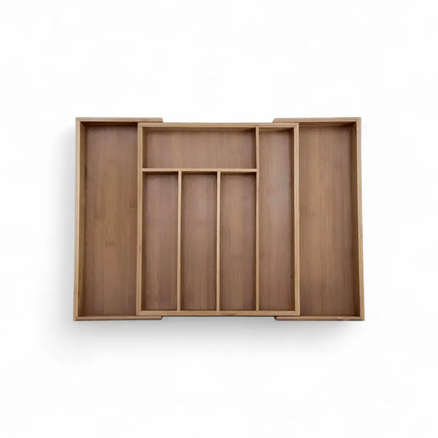 Excellent Houseware Bamboo Cutlery Tray 34cm x 29cm x 5cm