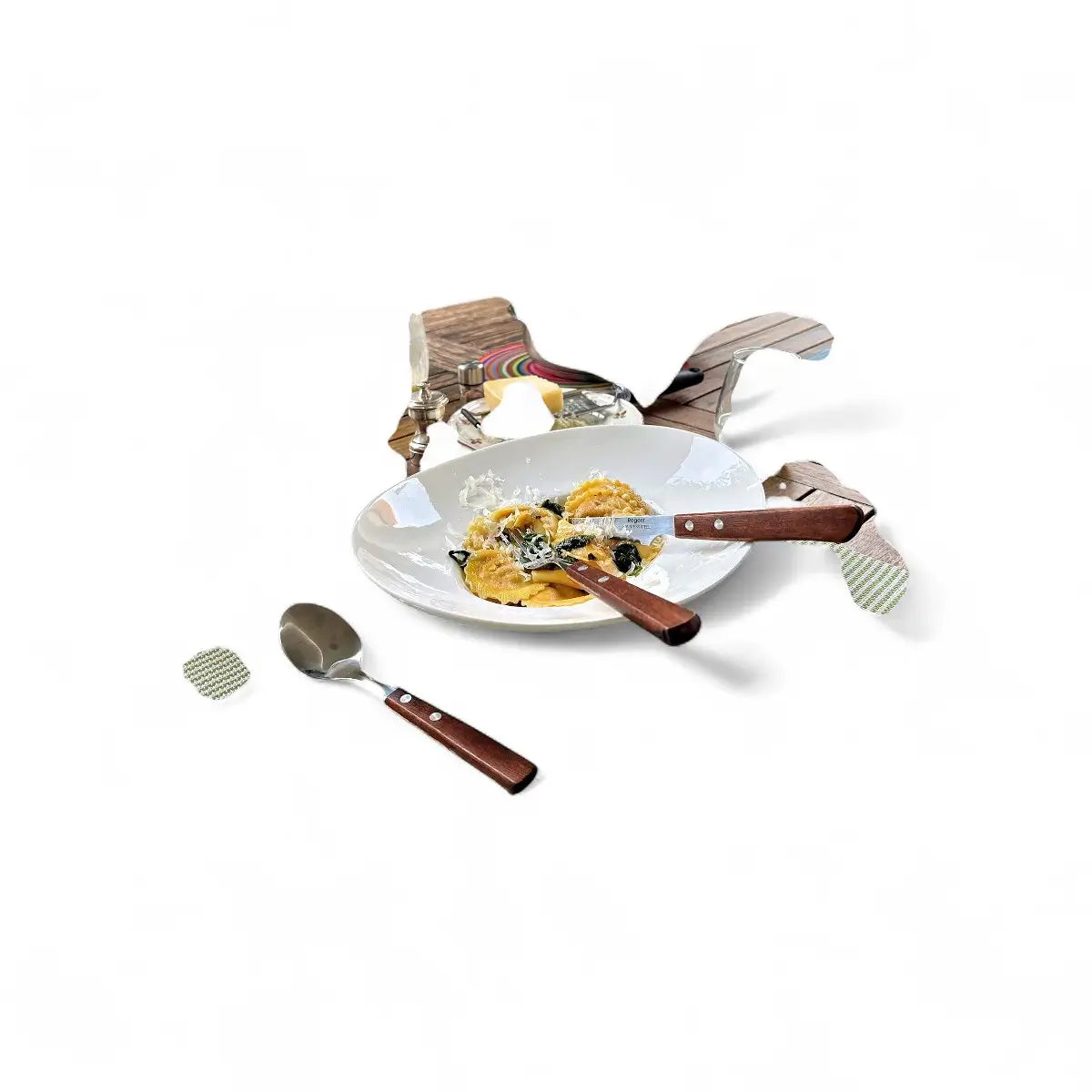 Regent Tea Spoons with Wooden Handles Set Of 4