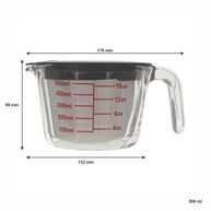 Consol Palma Measuring Jug Borosilicate With Grey Cover