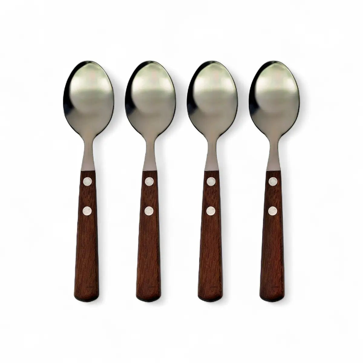 Regent Tea Spoons with Wooden Handles Set Of 4