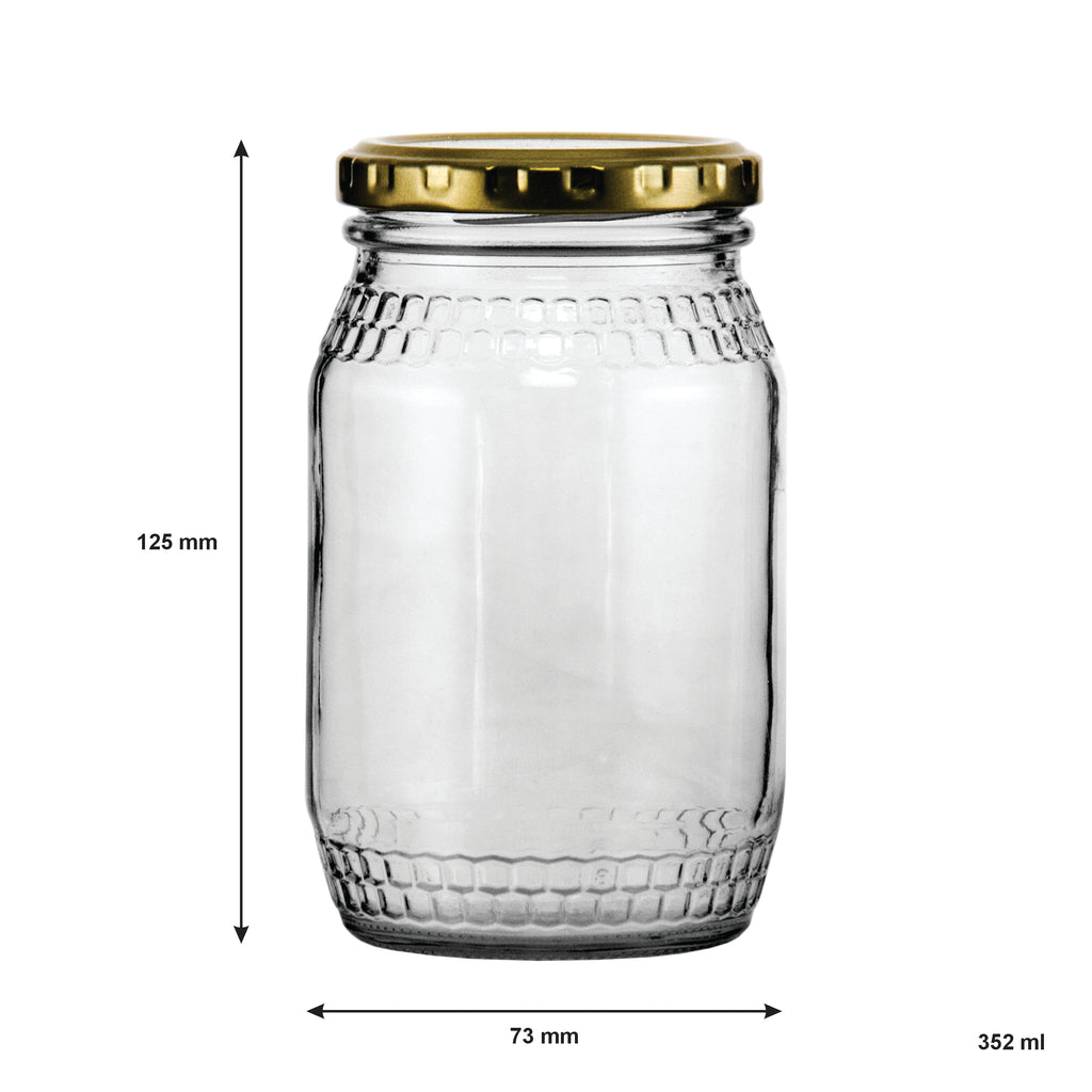 Consol Honey Jar 352ml (120x73mm Dia)
