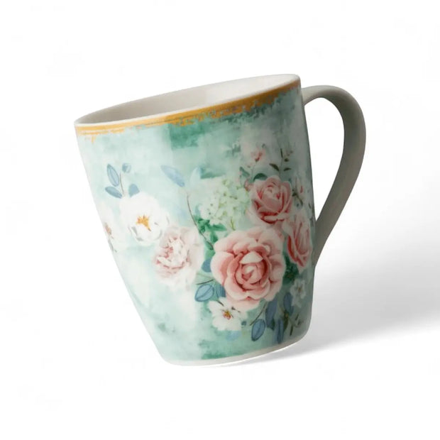 Jenna Clifford Green Floral Mug