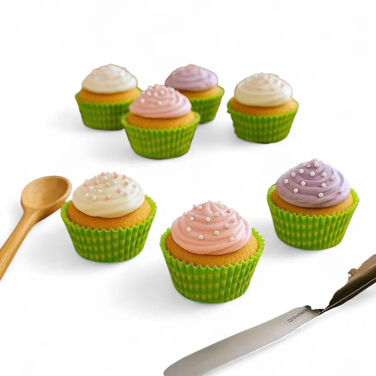 Regent Cake Cups Lime Green And White Check 50 Pcs