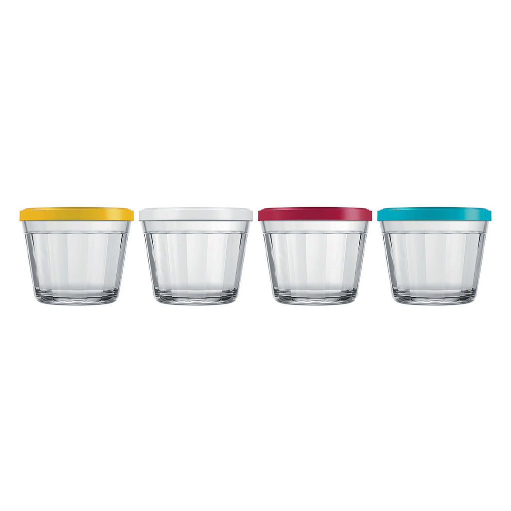Nadir Americano Bowl With Coloured Plastic Lid