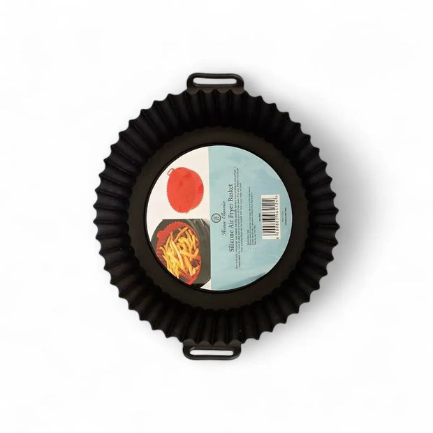 Home Classix Large Silicone Air Fryer Pan – 22.6 x 22.6 x 6.6cm
