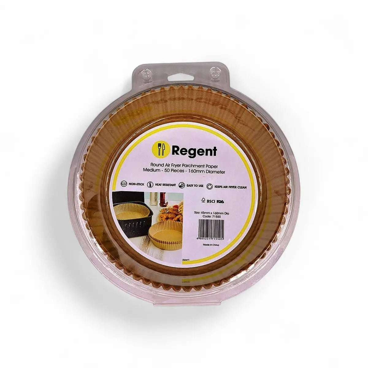 Regent Air Fryer Parchment Paper Liners 50 Piece - 160mm Diameter
