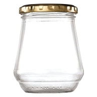 Consol Conical Jar With Gold Lid 6 Pack - 375ml