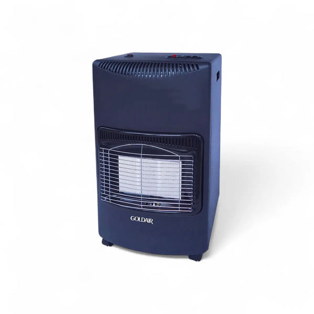 Goldair 3 Panel Gas Heater with Regulator & Wheels - Black