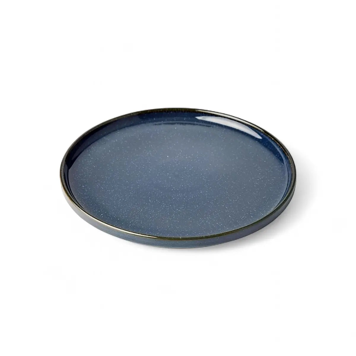 Omada Flat Stackable Dinner Plate Blue