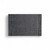 Regent Place Mats Pvc/cotton Weave Black/white Stripe 4 Pack Roll