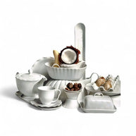 Jan Maison Blanche Plate with 3 Bowls