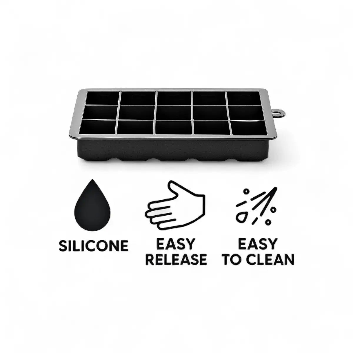 Bar Butler Grey Silicone Ice Cube - 15 Cube