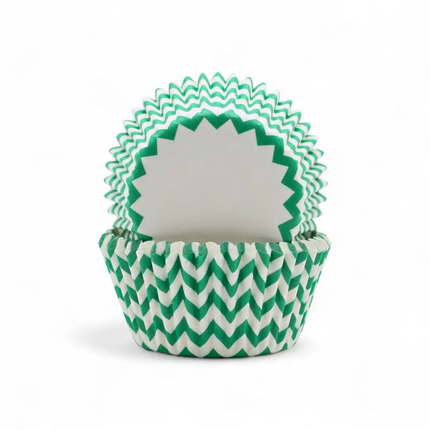 Regent Cake Cups Chevron Teal 50 Pieces