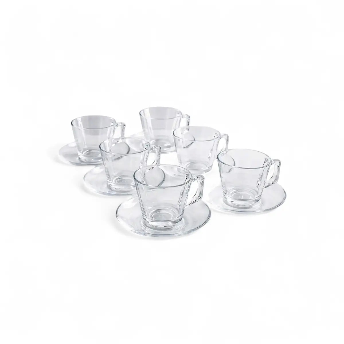 Pasabahce Vela Teacup & Saucer 195ml – Set Of 6