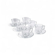 Pasabahce Vela Teacup & Saucer 195ml – Set Of 6