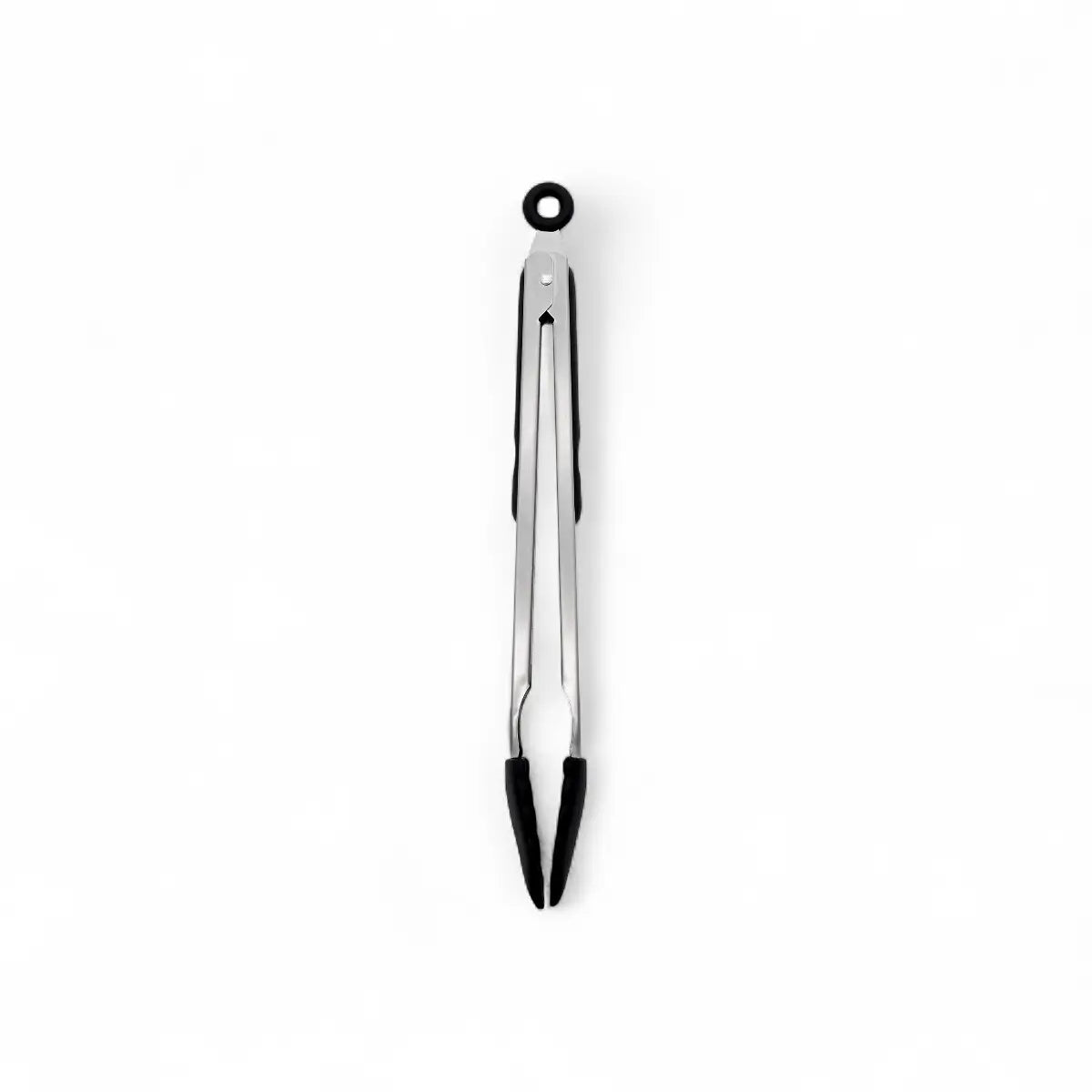 Regent Food Tong Stainless Steel with Black Silicone Tips - 340mm