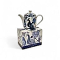 Jenna Clifford Peacock Sapphire Garden Teapot