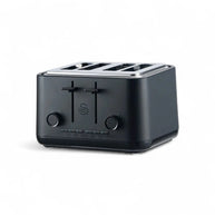 Swan Stealth Breakfast Pack Black - Kettle 1.7L & 4 Slice Toaster