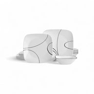 Corelle Simple Lines 18 Pc Dinner Set
