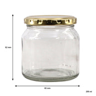 Consol Spread Jar With Gold Lid 6 Pack 250ml