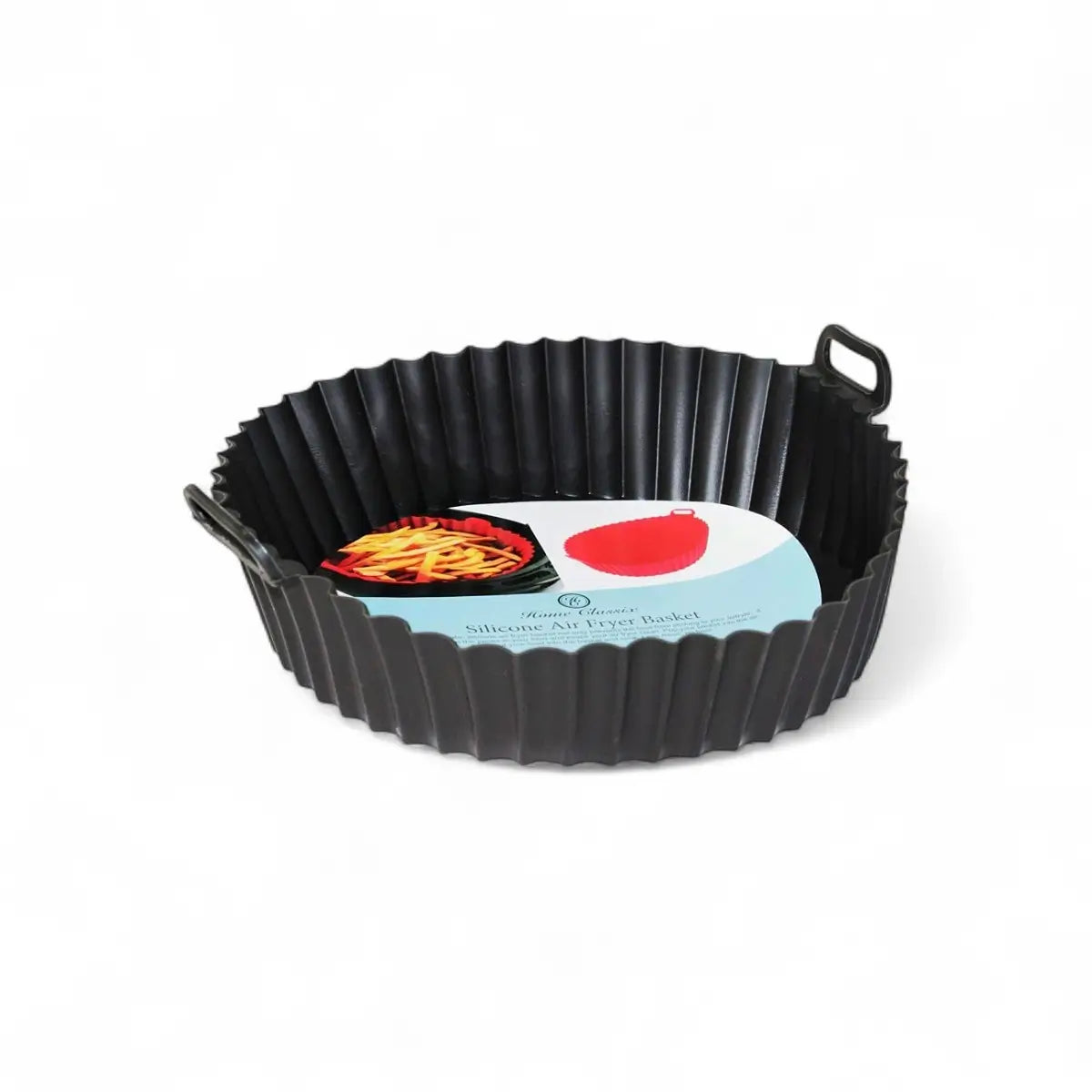 Home Classix Large Silicone Air Fryer Pan – 22.6 x 22.6 x 6.6cm