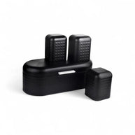 Continental Homeware Diamond Bread Bin Black