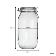 Regent Hermetic Glass Canister With Clip Seal Glass Lid