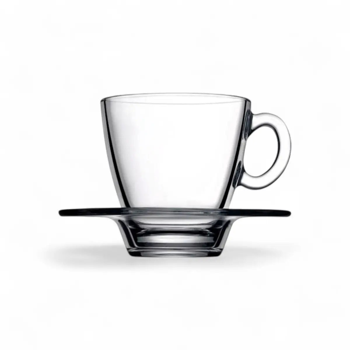 Pasabahce Aqua Coffee Cup & Saucer 215ml 6Pc