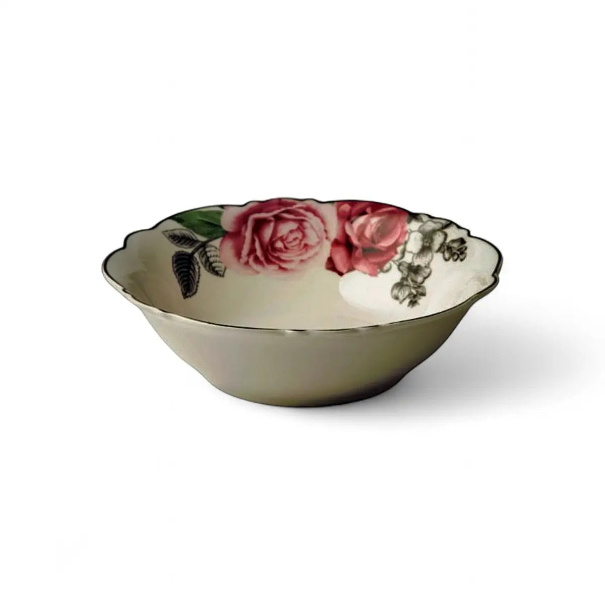 Jenna Clifford Wavy Rose Cereal Bowl 17.5cm