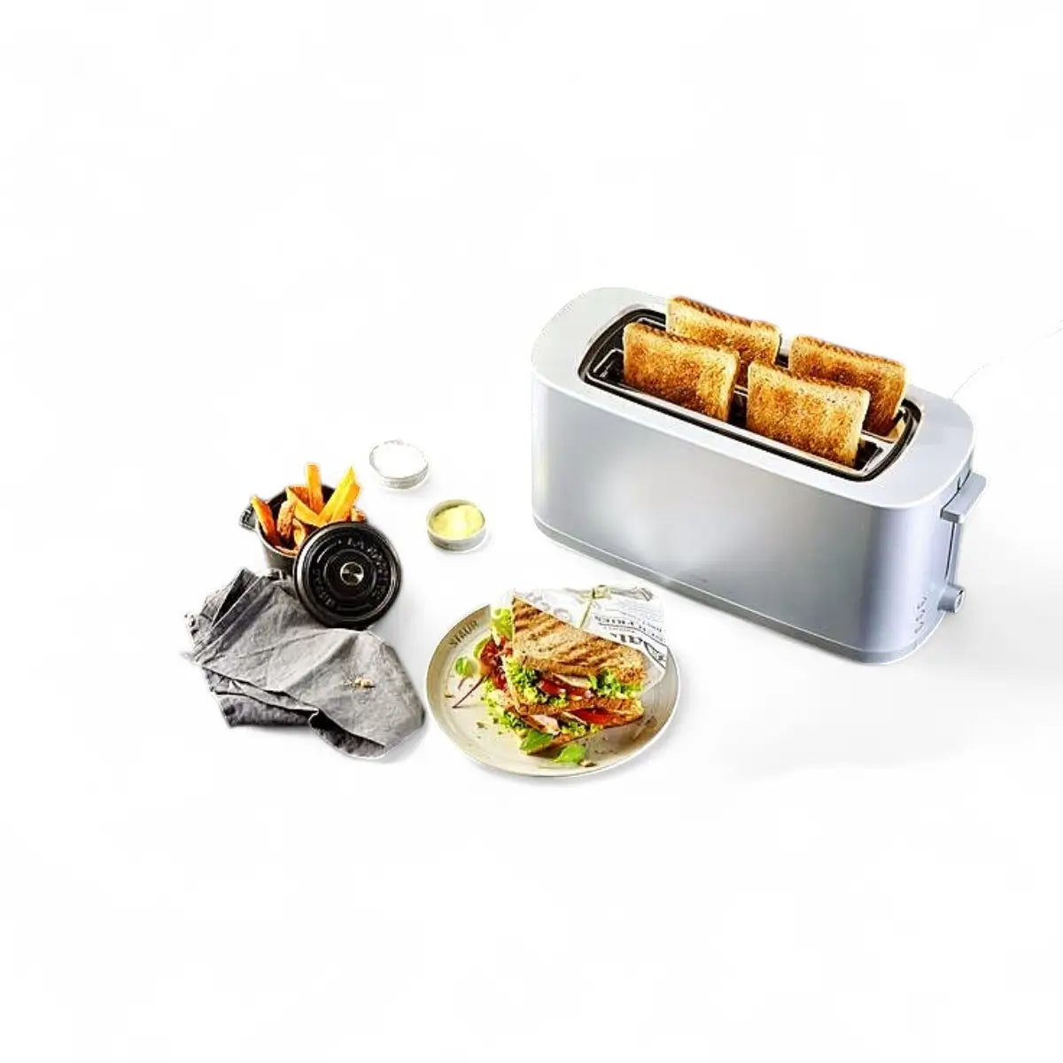 Zwilling Enfinigy - Toaster 2 Slot Long / 4 slicer Silver