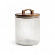 Canister Glass Fluted Line AcaLid 4.6L