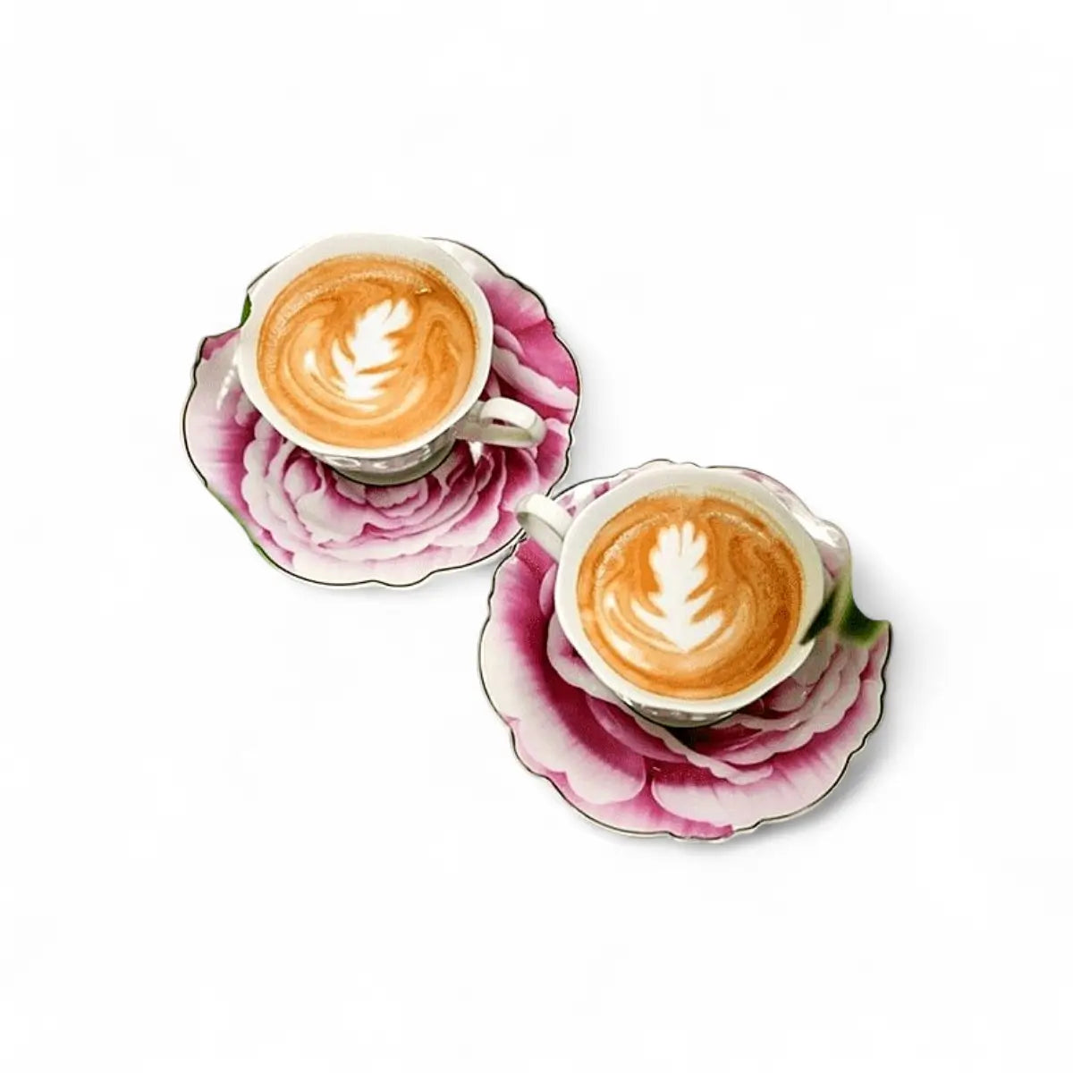 Jenna Clifford Wavy Rose Cup & Saucer In Gift Box