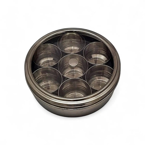 Acero Stainless Steel Clear Lid Masala Dabba