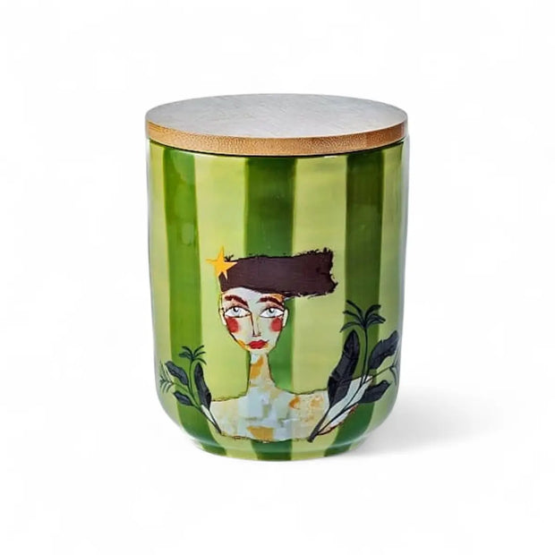 Olivia Princess Canister Small Green