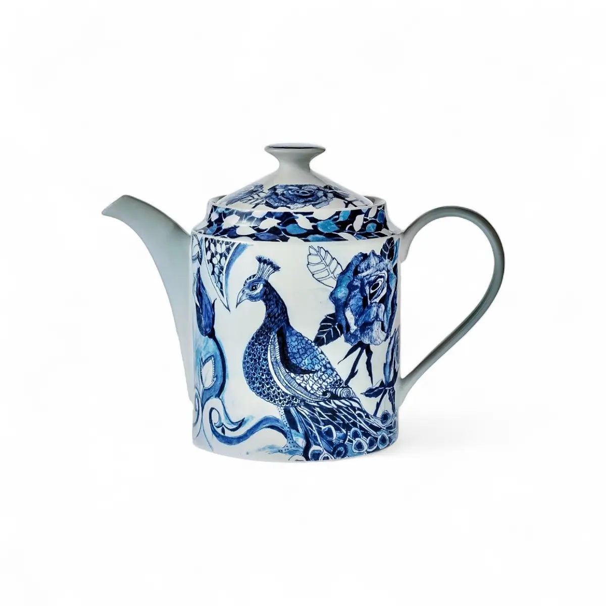 Jenna Clifford Peacock Sapphire Garden Teapot