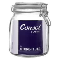 Consol Store-it Jar With Clip Top Lid