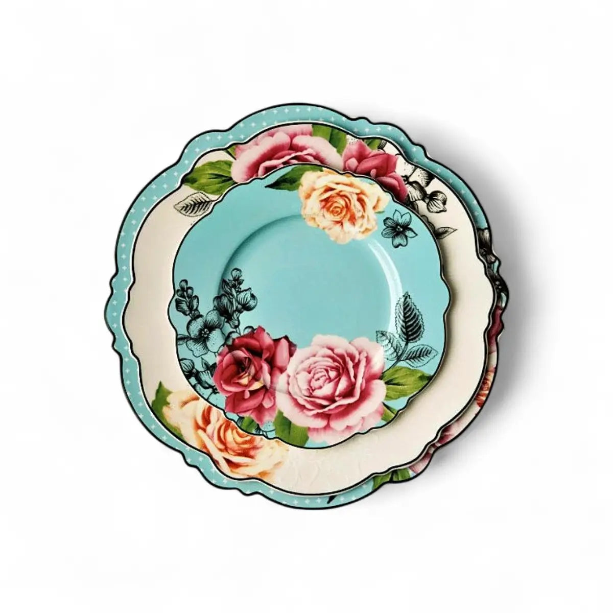 Jenna Clifford Wavy Rose Dinner Plate